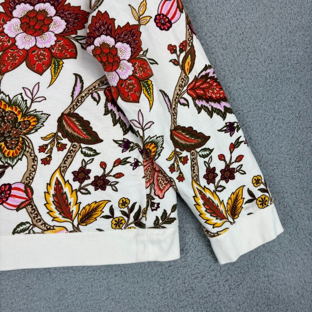 Talbots Floral Top XL Crewneck Sweatshirt Blooming Jacobean 100% Cotton 2025 - Picture 13 of 15